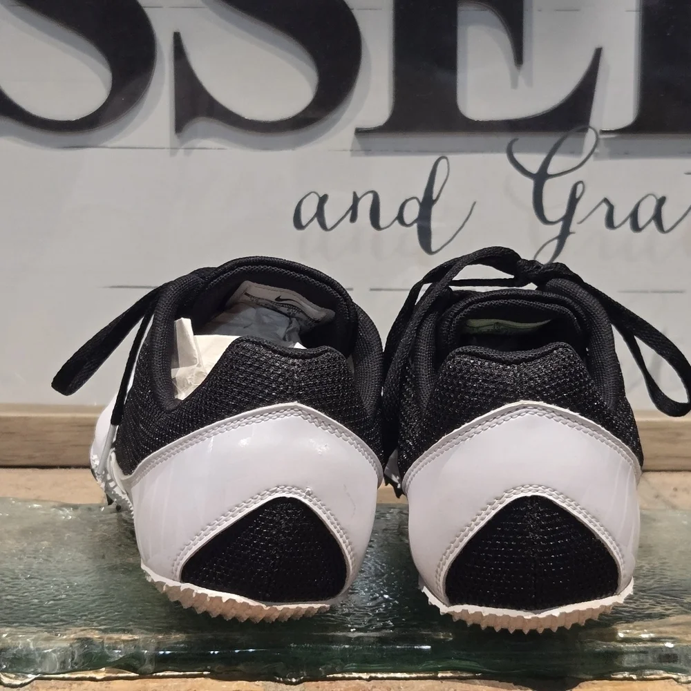Nike Zoom Rival S7 Track Spikes Black White w/Tool Mns 11 Wmn 12.5 #616313 017